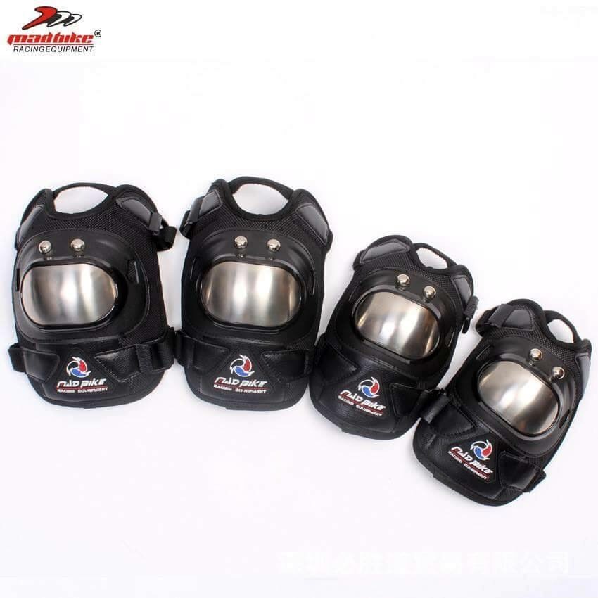Giáp bảo hộ inox ngắn Probike 4 món 2 tay 2 chân