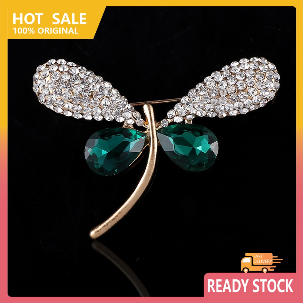 Ghim Cài Áo Hình Chuồn Chuồn Đính Đá Nhân Tạo Đẹp Mắt