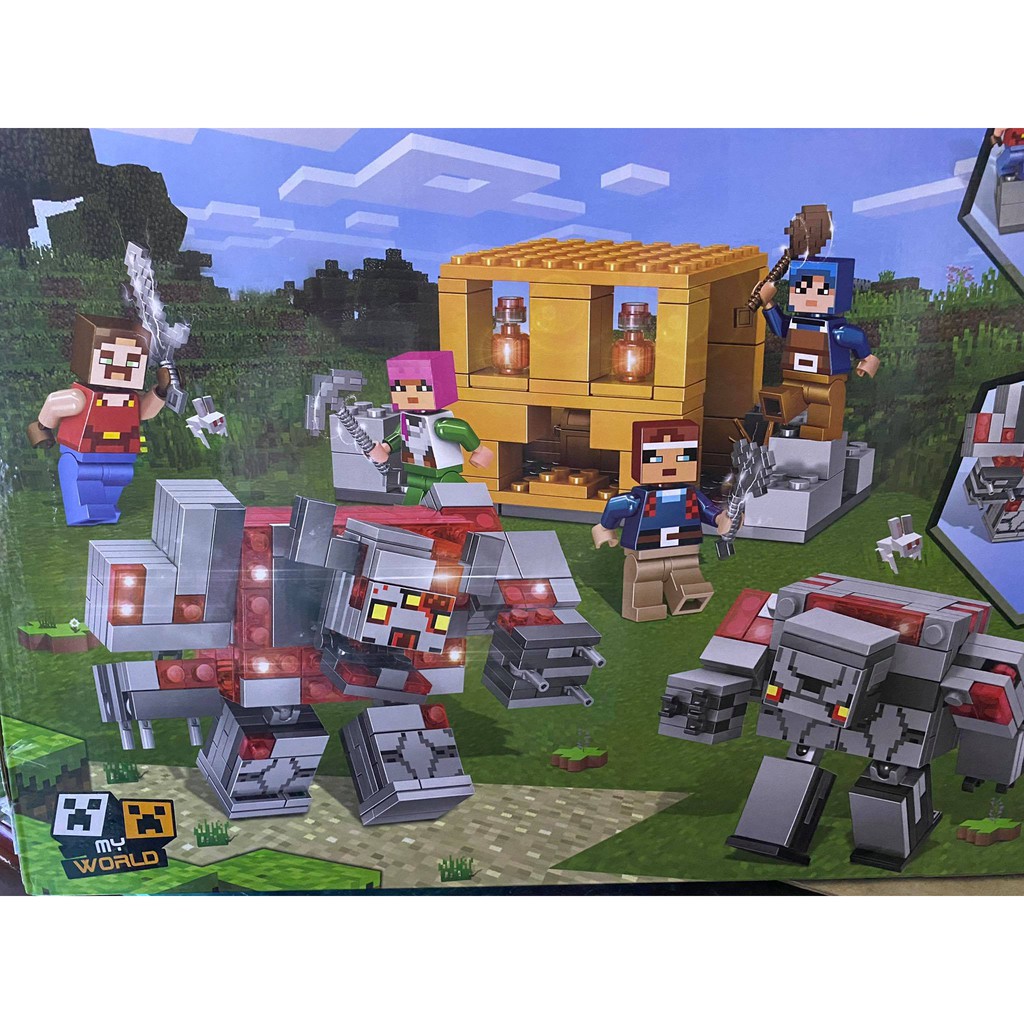 Lego- Minecraft 431Mảnh Ghép MY WORLD 63049