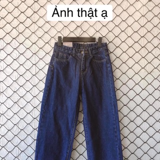 QUẦN JEANS ỐNG SUÔNG màu xanh đậm/ màu đen