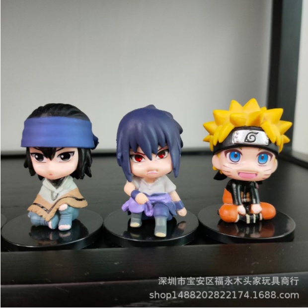 Mô Hình Naruto, Bộ 6 Nhân Vật Naruto, Itachi, Garaa, Sasuke, Kakashi...Mô Hình Đồ Chơi, Decor Anime - Tượng Anime