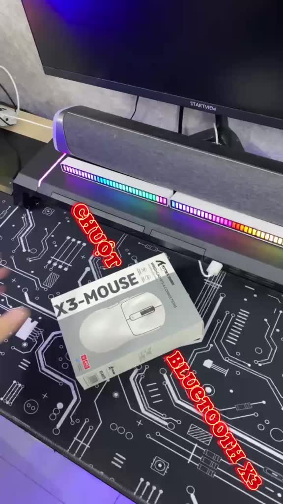 Chuột Bluetooth Không Dây Chip PAW3395 Ziyou X6 Attack Shark Dock Sạc RGB Không Dây Gaming Siêu Nhẹ | BigBuy360 - bigbuy360.vn