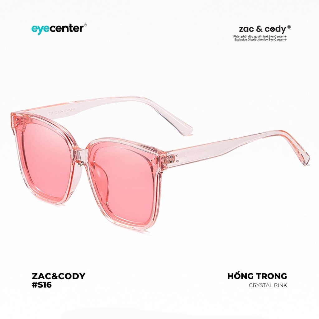 Kính mát nam nữ phân cực chính hãng ZAC &amp; CODY S16S nhựa dẻo chống gãy nhập khẩu by Eye Center Vietnam