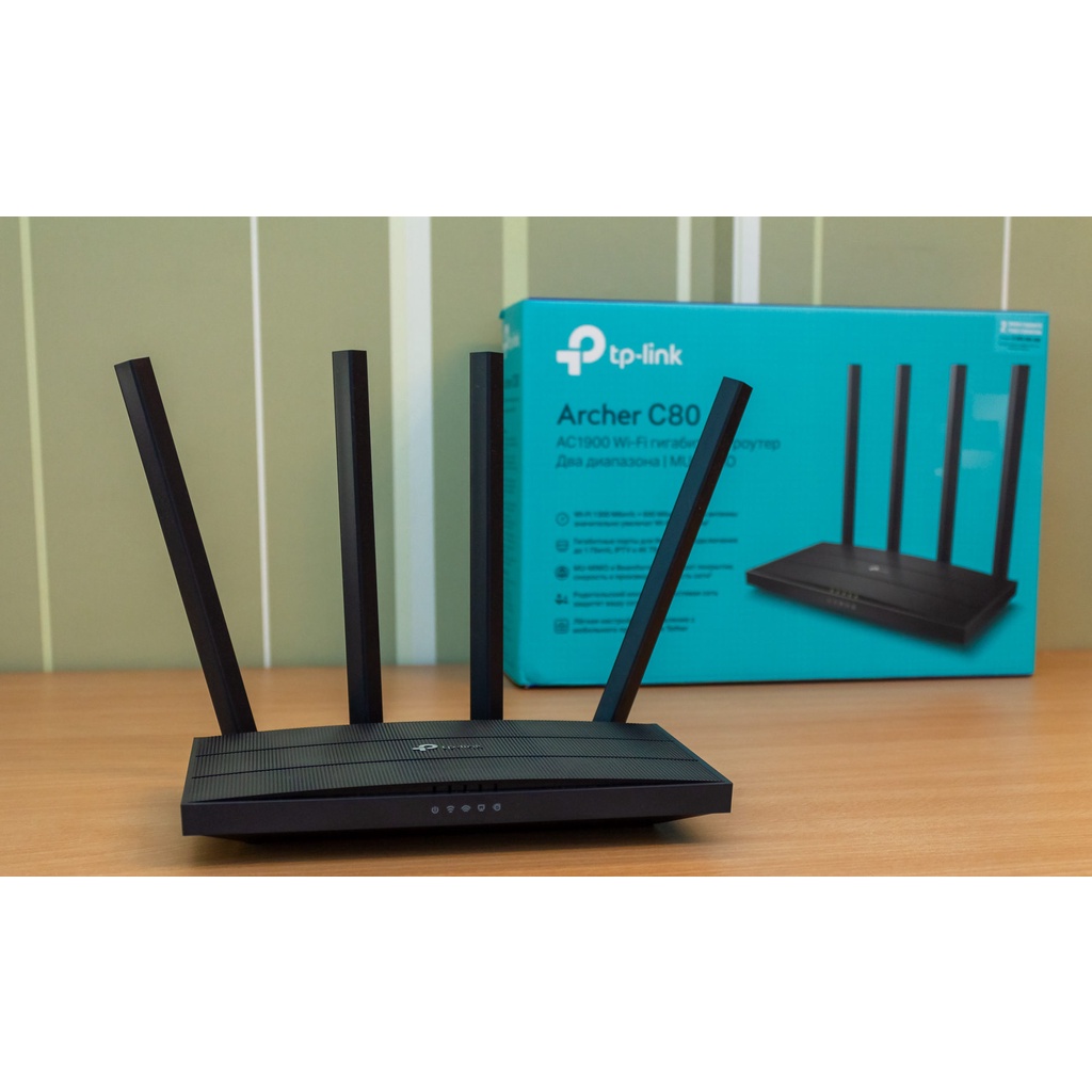 Router Wi-Fi Băng Tần Kép MU-MIMO AC1900 TP-Link Archer C80 - Hàng Chính Hãng - Bảo Hành 24 Tháng