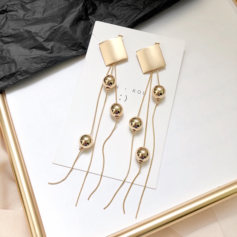 Khuyên tai YeYi mạ bạc 925 dáng dài thiết kế xinh xắn thời trang cho nữ