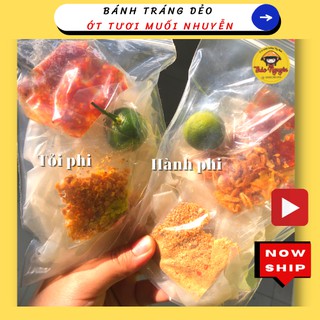 Bánh tráng dẻo ớt tươi siêu cay hành/ tỏi phi