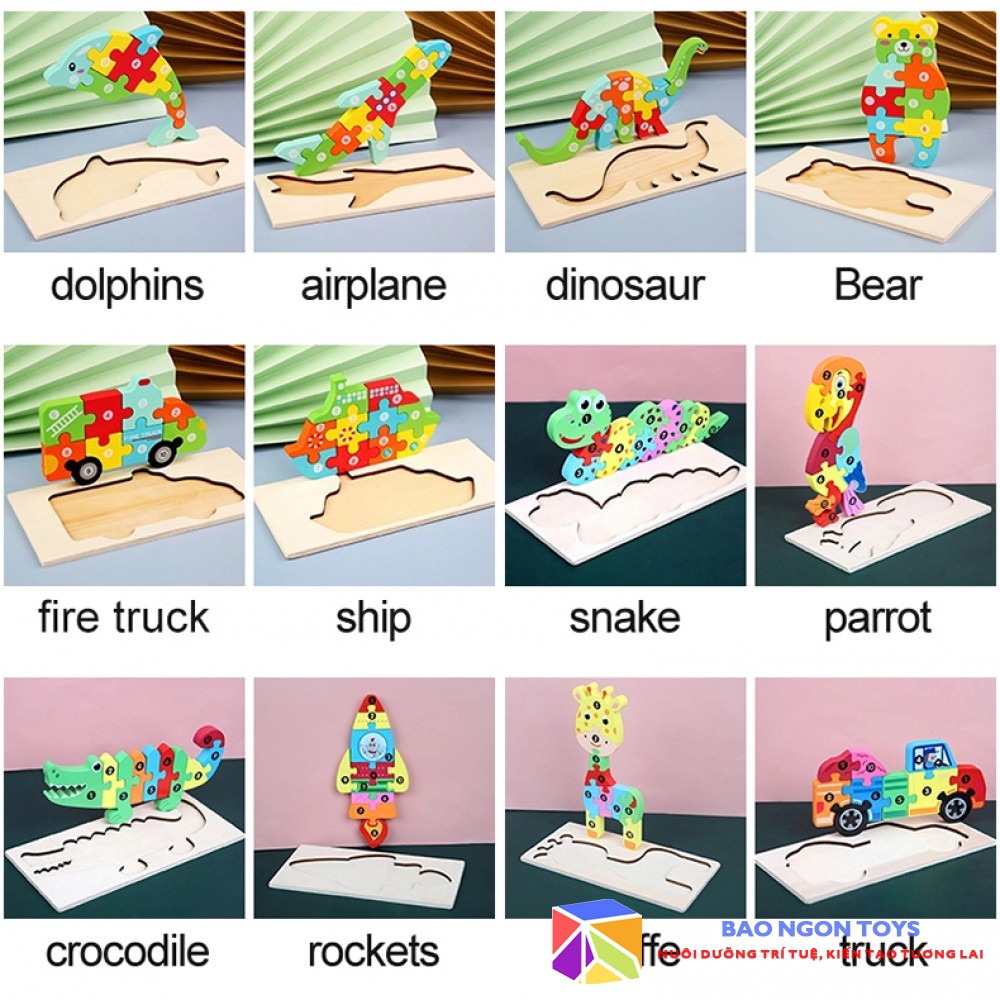 ĐỒ CHƠI GHÉP HÌNH THEO SỐ THỨ TỰ MONTESSORI GIÚP BÉ RÈN LUYỆN TƯ DUY VÀ LÀM QUEN CÁC CON SỐ- BAO NGON TOYS