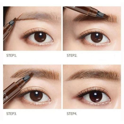 Bút Chì Kẻ Mày Phẩy Sợi 4D Suake Giúp Lông Mày Đậm Đẹp Hơn