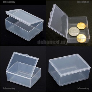 Bộ 5 Hộp Nhựa Trong Suốt Hình Chữ Nhật Đựng Trưng Bày Đa Năng