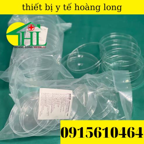 Túi 10 Cái - Đĩa Petri Nhựa Tiệt Trùng 90x15mm
