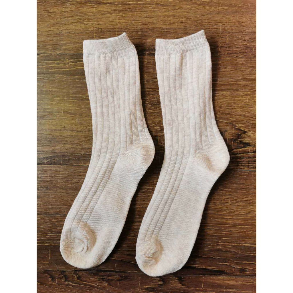 Vớ thể thao cổ cao kẻ sọc phong cách Hàn Quốc cho nam