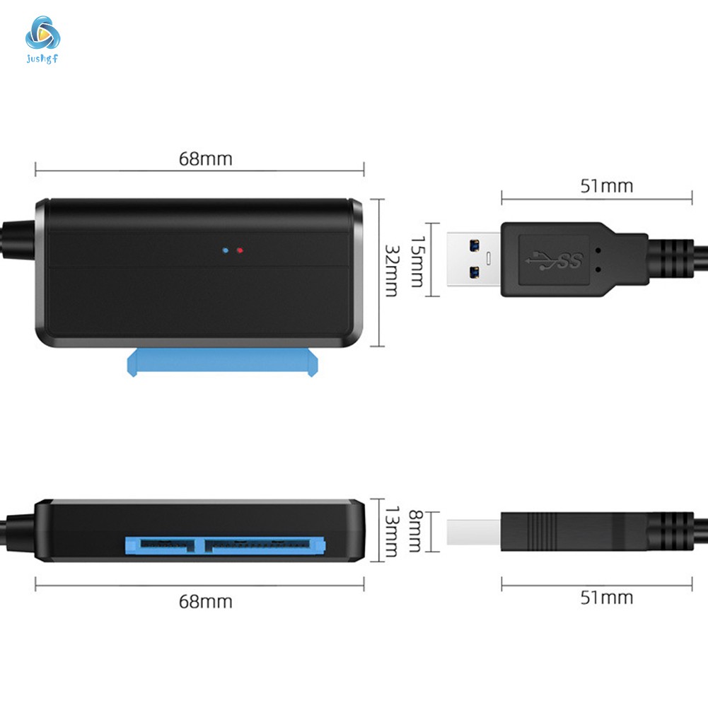 Cáp Chuyển Đổi Ổ Cứng Sata Sang Usb 3.0 2.5 / 3.5 Inch Hdd Ssd