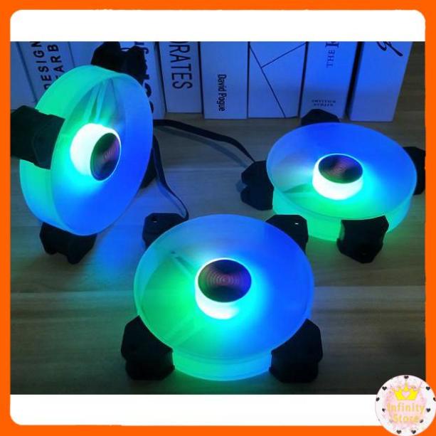 QUẠT LED CASE COOLMOON V11 LED RGB 12CM INFINY DECOR