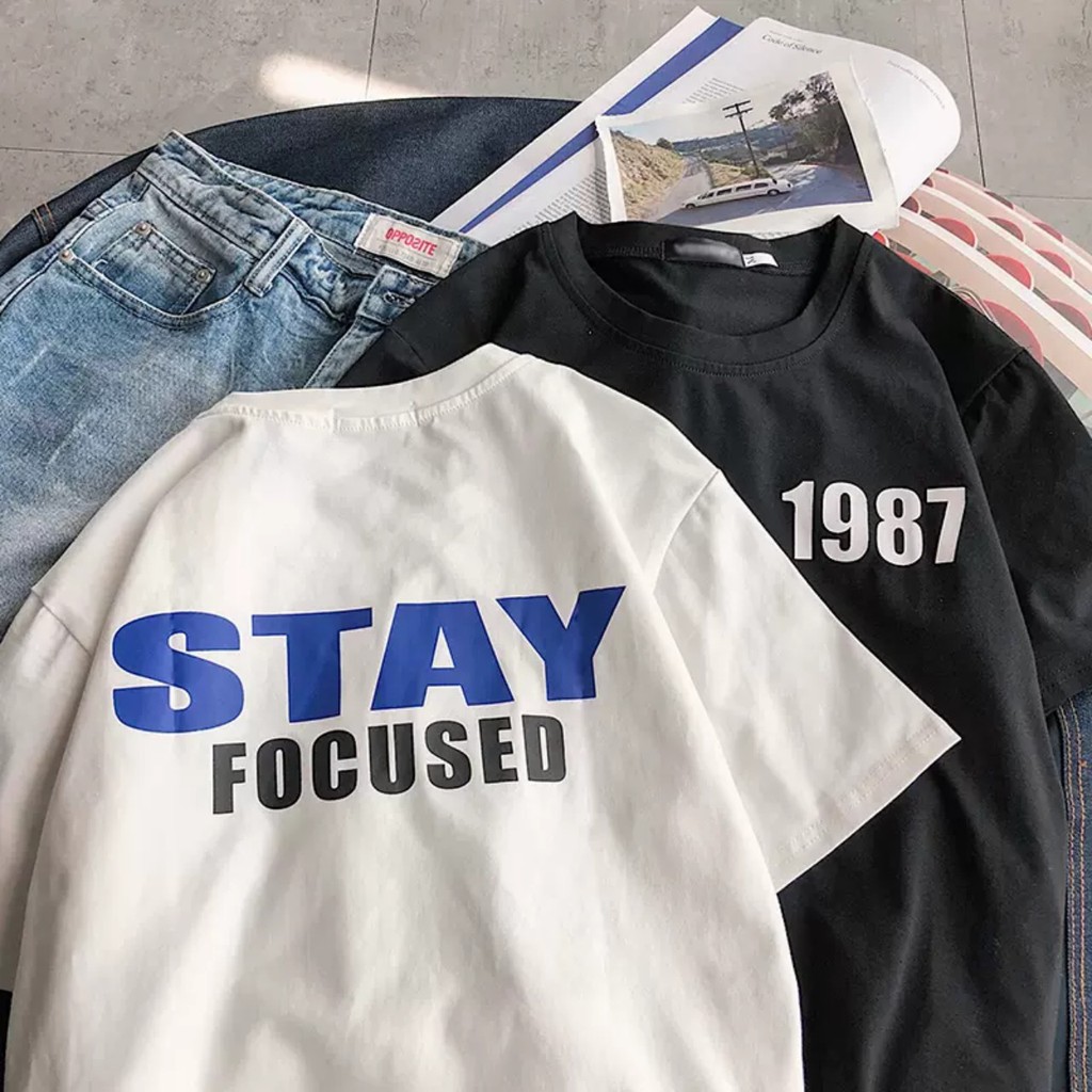 Áo thun Stee STAY 1987 FOCUSED Unisex