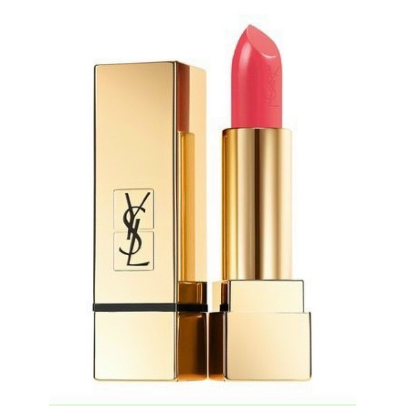 Son YSL 52 Rosy Coral Màu Hồng Cam chính hãng fullsize