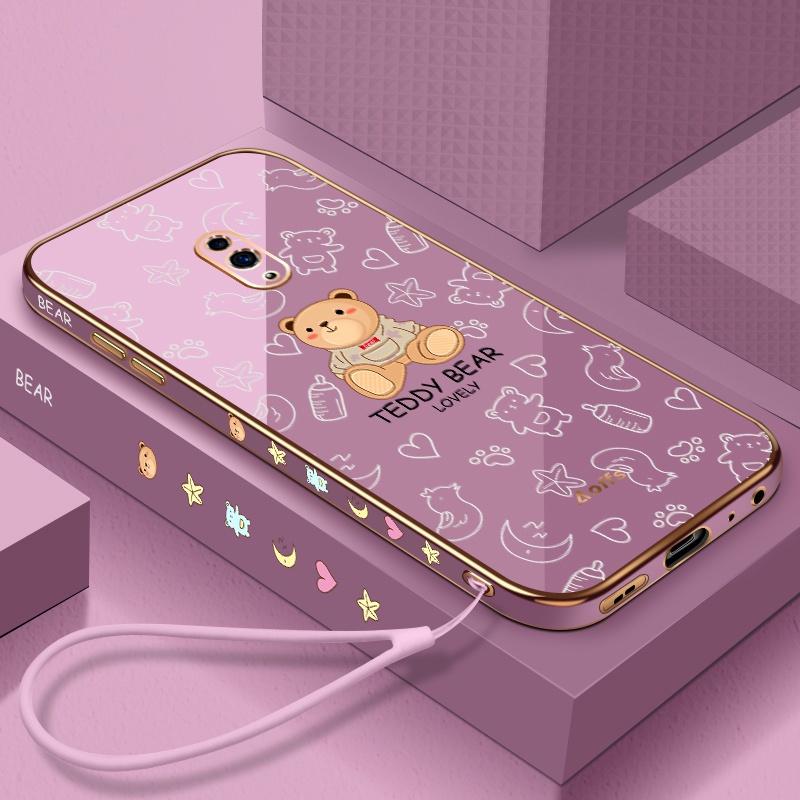 Ốp điện thoại QIANZI họa tiết gấu cho Redmi 9 Redmi 9A Redmi 9C Redmi 8 Redmi 8A Redmi 10C Redmi 10A