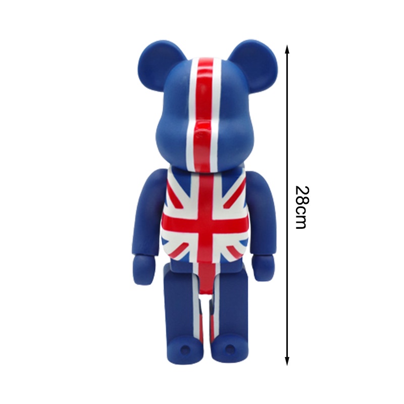 Đồ Chơi Mô Hình Nhân Vật Gấu 400% Union Jack Violent Bear Bằng Vinyl