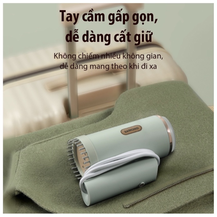 Bàn ủi hơi nước cầm tay SAMONO SW-GSG120 thiết kế gấp gọn - khử trùng - công suất lớn 3in1 - Bảo hành 12 tháng