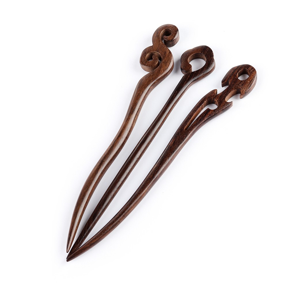 [Hàng mới về] Trâm cài tóc bằng gỗ đàn hương phong cách retro cho nữ