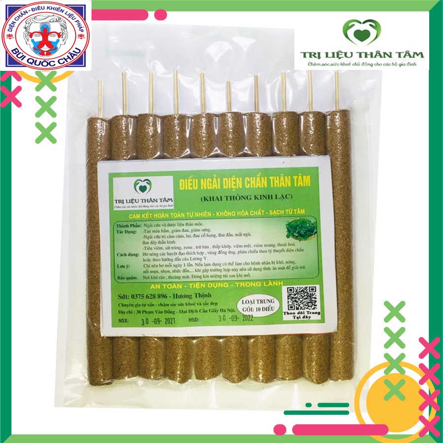 Nhang ngải cứu hội quán diện chẩn Bùi Quốc Châu 100% tự nhiên
