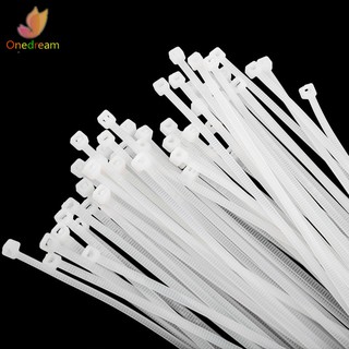 ♣100 Pcs ABS Plastic Cable Ties Zip Fasten Wire Wrap Strap Fastening