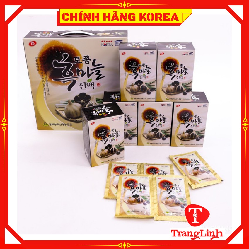 Nước tỏi đen hàn quốc, hộp 30 gói - Tinh chất tỏi đen Kanghwa chính hãng - tranglinhkorea