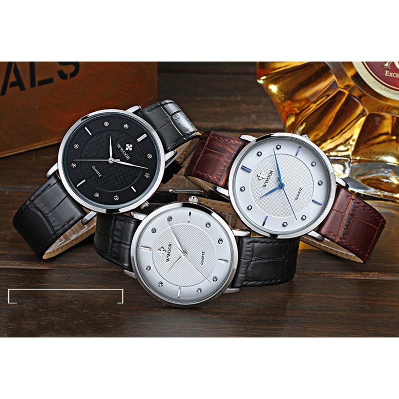 Đồng Hồ Nam WWOOR 8011 Chính Hãng Dây Da Cao Cấp