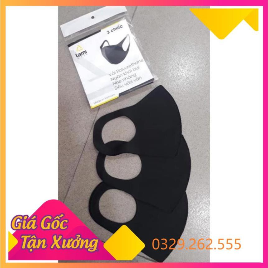 (Siêu Sale)  Gói 3 Khẩu trang Lami Mask khẩu trang Sina hàng Việt Nam