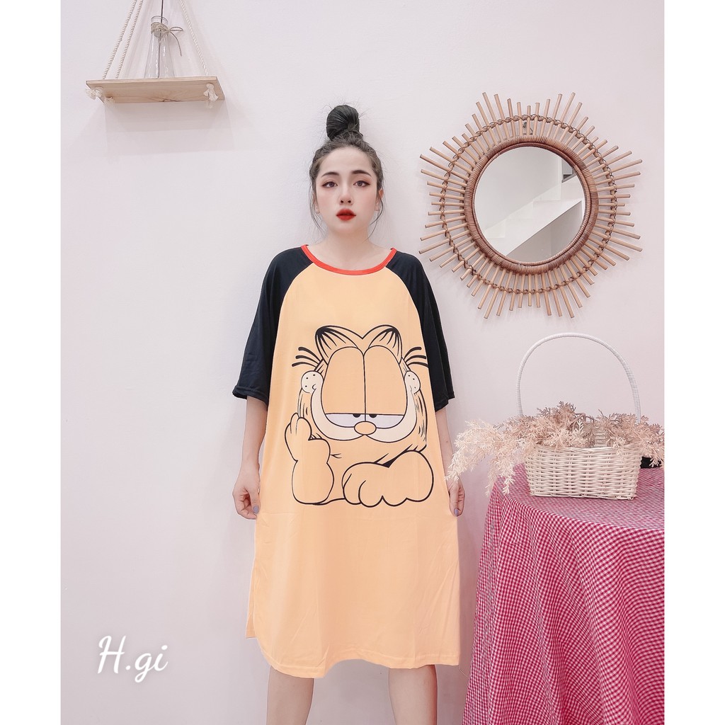 Váy Ngủ Cotton Giấy Họa Tiết Hoạt Hình Đáng Yêu_ Hottrend 2021 | BigBuy360 - bigbuy360.vn