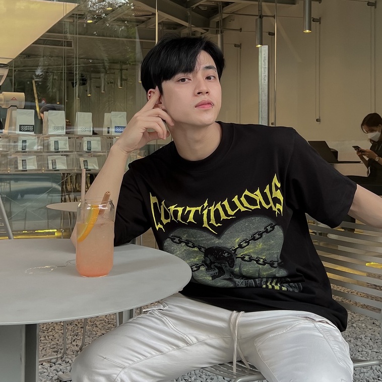 Áo thun Continuous - CTNS - SKELETON/ Black