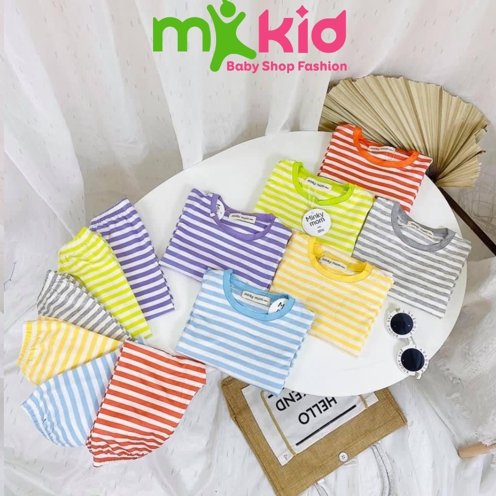 Bộ Thu Đông Dài Tay Cho Bé  Bộ Cotton Dài Tay Minky Mom Cho Bé Trai Bé Gái Với Họa Tiết Siêu Dễ Thương .