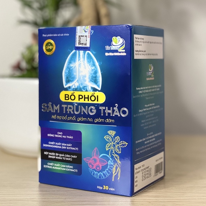 Viên bổ phổi sâm trùng thảo Tất Thành Pharma 30 viên