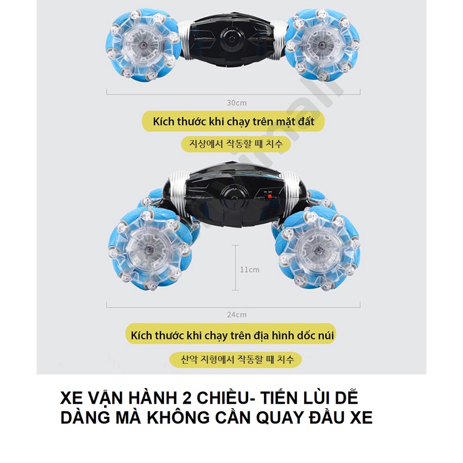 Xe điều khiển từ xa thông minh bằng cử chỉ tay và bộ remote 548 địa hình