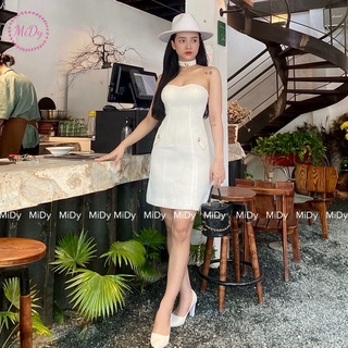 VÁY ÔM BODY CÚP NGỰC ĐƠN GIẢN + VÒNG CỔ KÈM THEO - MIDY.VN (hình tự chụp)