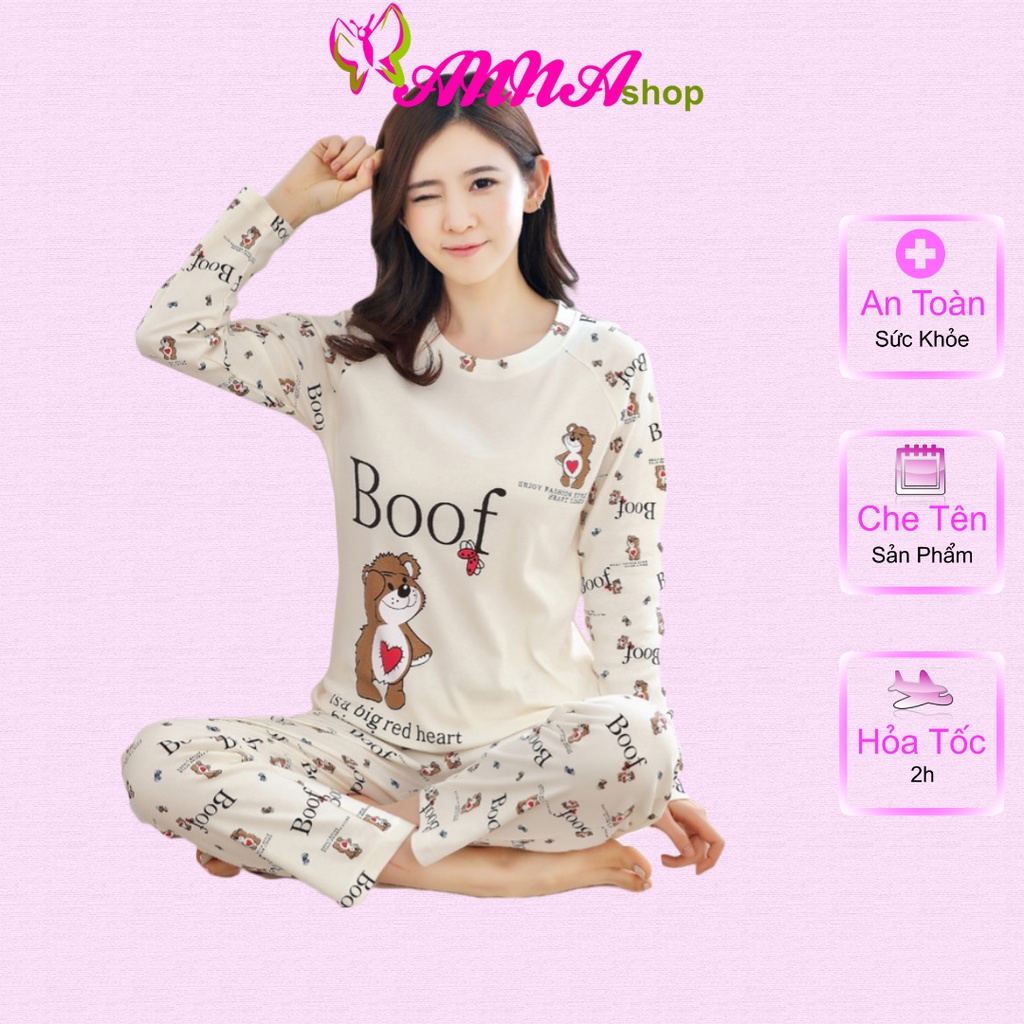 Bộ ngủ tay dài quần dài (MS 09001) Anna Shop