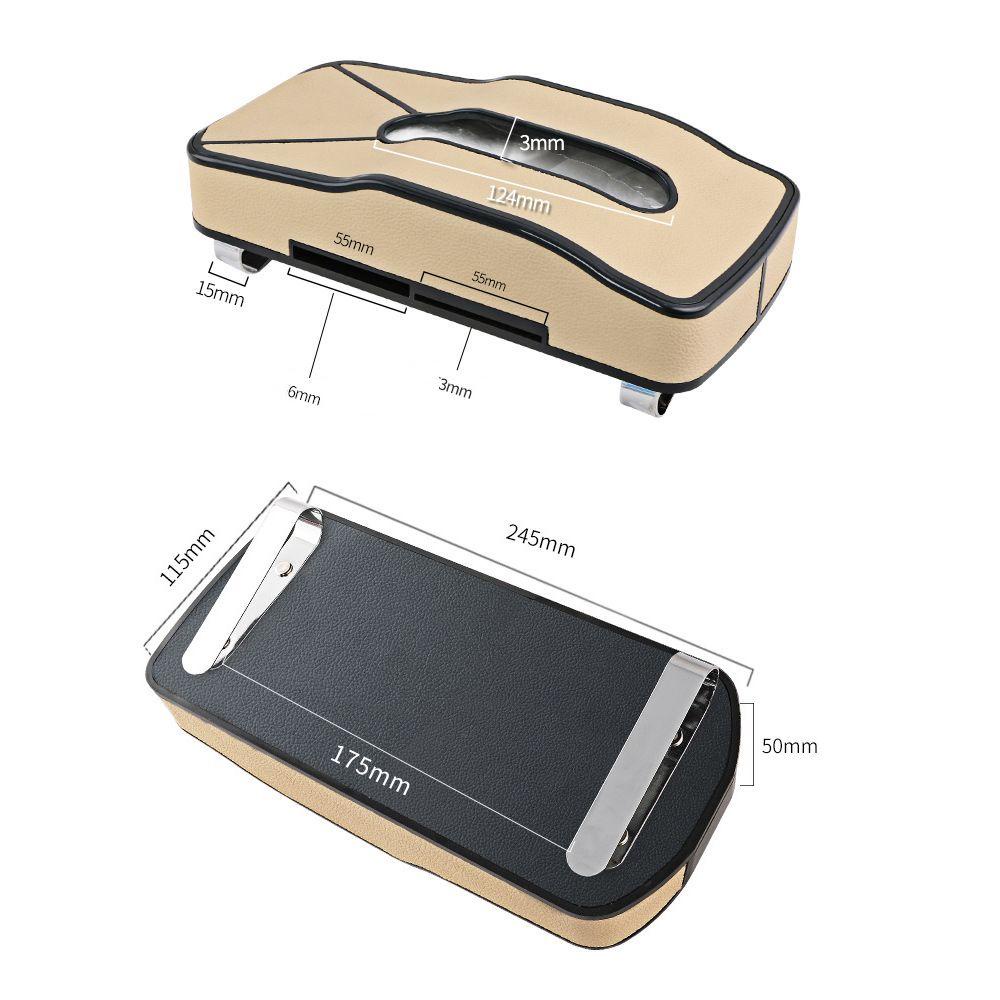 Suyo Hộp Đựng Khăn Giấy Đa Năng Gắn Tấm Che Nắng Trong Xe Hơi