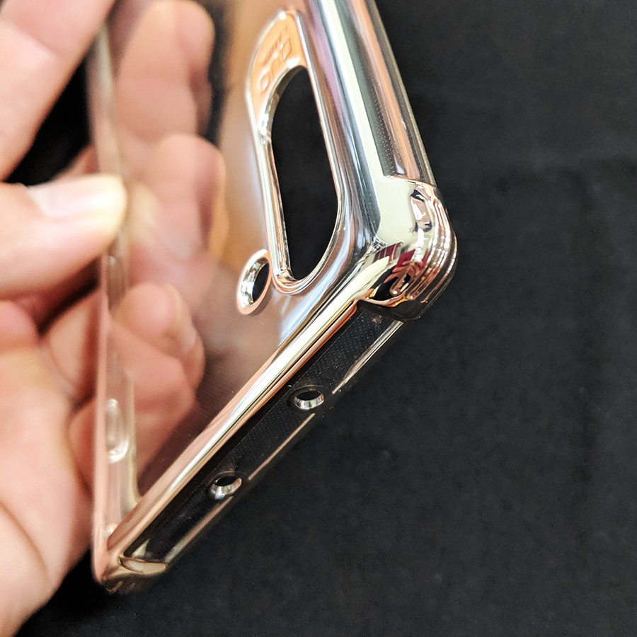 Combo ốp lưng viền màu và miếng dán PPF mặt sau Galaxy Note 10