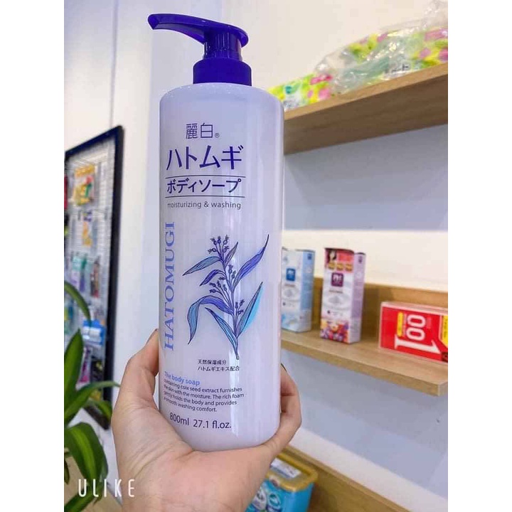 Sữa Tắm Trắng Da Hatomugi Moisturizing Washing