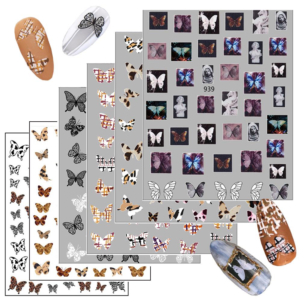 MOCHO Miếng Dán Trang Trí Móng Tay 3D Nhiều Màu Phong Cách Nhật Bản