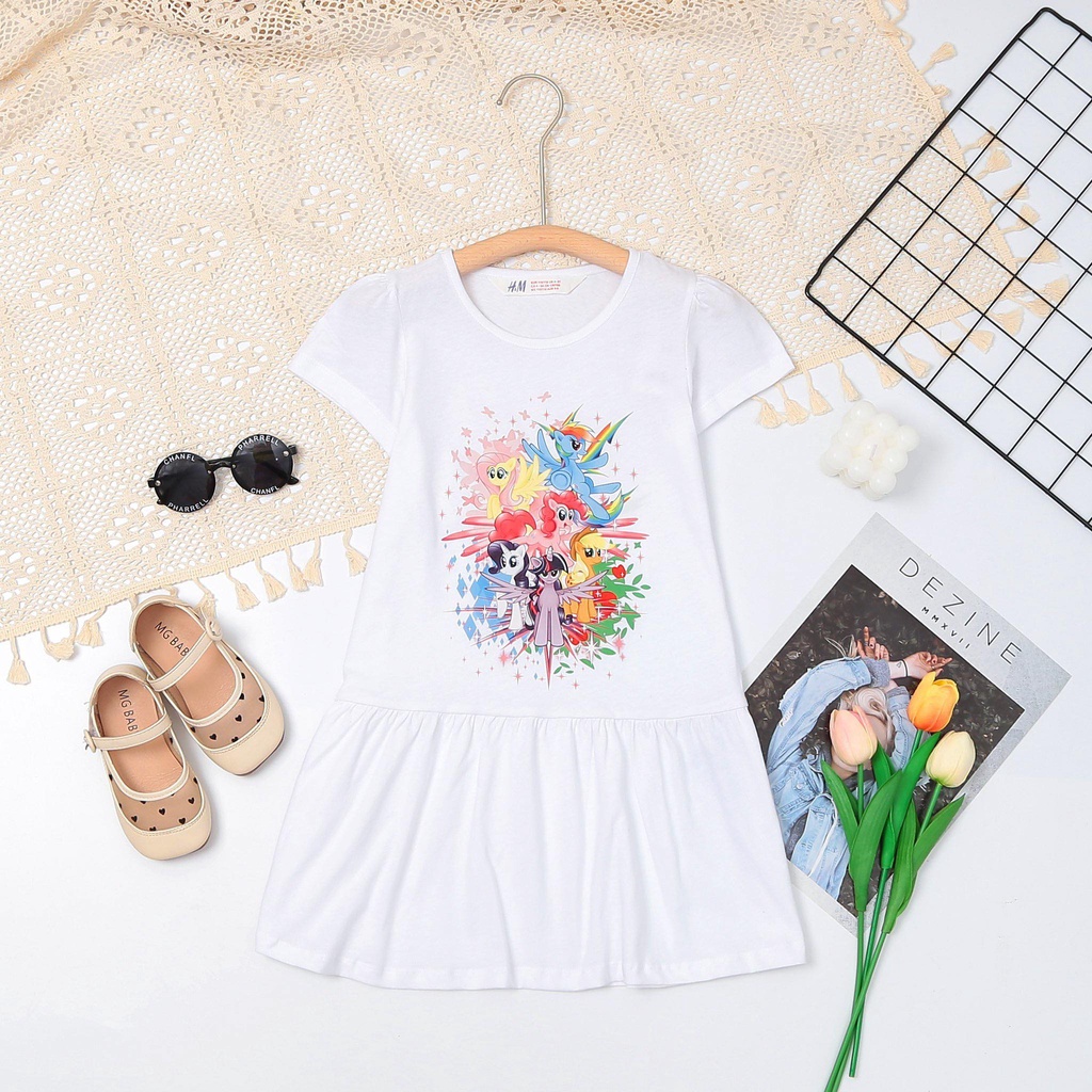 Đầm thun bé gái HM