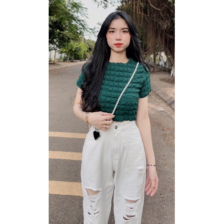 ÁO CROP XỐP-QUẦN JEAN