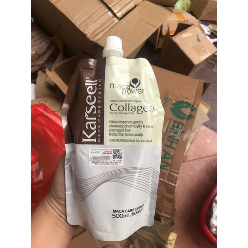 Kem ủ tóc phục hồi collagen 500ml - karseell loại 2