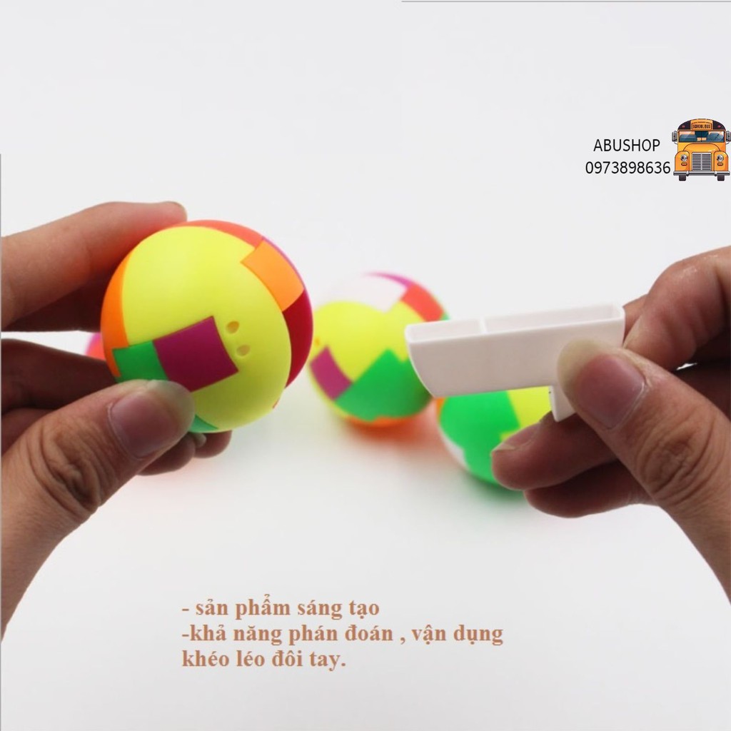 Đồ chơi trẻ em rubik móc khoá tròn kích thích trí tuệ - Đồ Chơi thông minh cho bé phát triển trí não A37