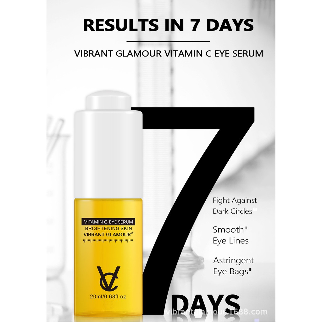 [Hàng nhập khẩu]VG Serum Mắt Vitamin C Cấp Nước Dưỡng Ẩm Chống Lão Hóa Giảm Quầng Thâm Moisturizing Anti-Aging Eye Serum