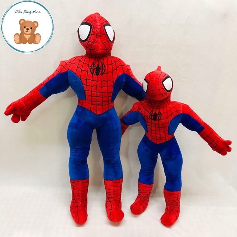 Gấu Bông Người Nhện Spider Man - Siêu Nhân Người Nhện Cho Bé - Gấu Bông Mina