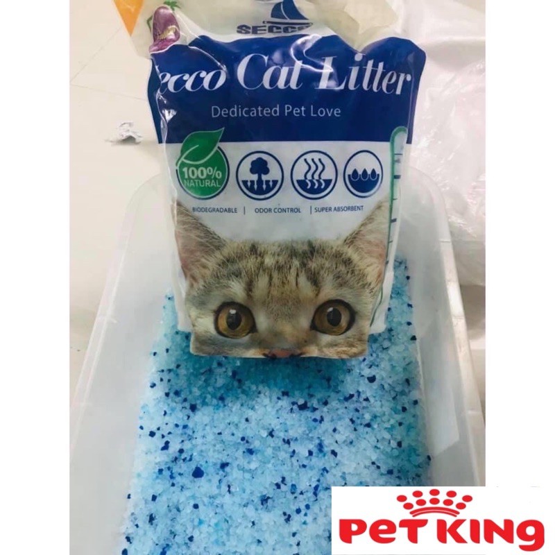 Cát THỦY TINH Secco Silly Cat 5Lít Siêu Rẻ-Siêu Tiết Kiệm- Được Tin Dùng Nhiều Nhất Hiện Nay.