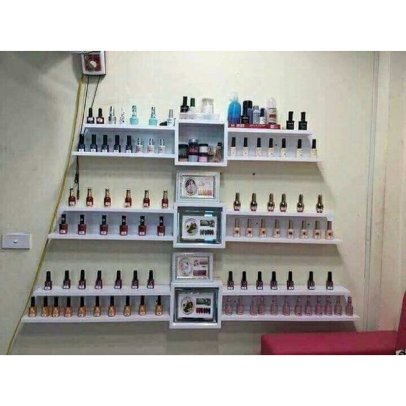 bộ kệ nail như 3 ô vuông +12 thanh ngang