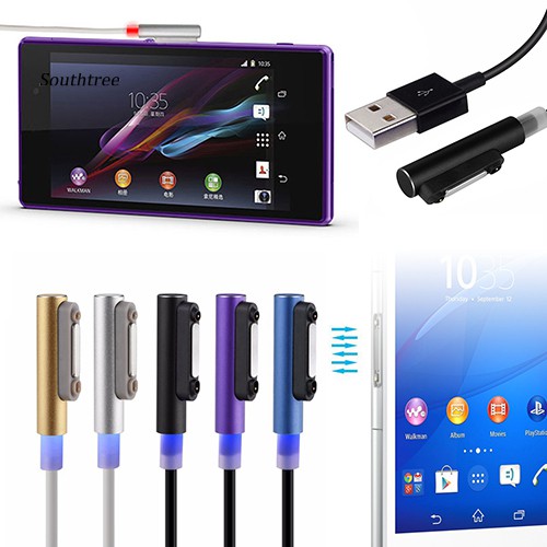 Cáp Sạc Nam Châm Có Đèn Led Cho Sony Xperia Z1 Z2 Z3 Compact Z Ultra