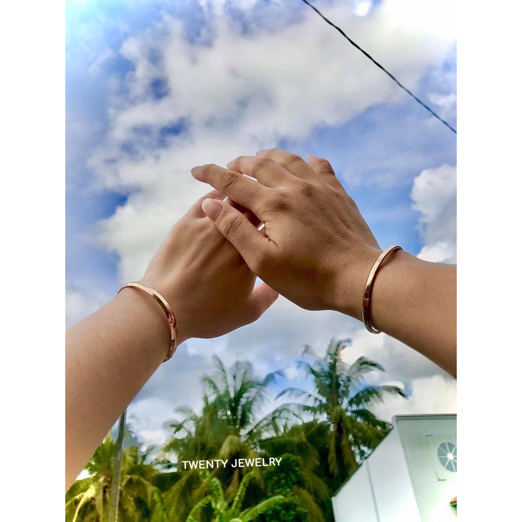 Vòng tay Cuff Ver 1 cao cấp, lắc tay đôi dành cho Nam Nữ- TieuMiShop