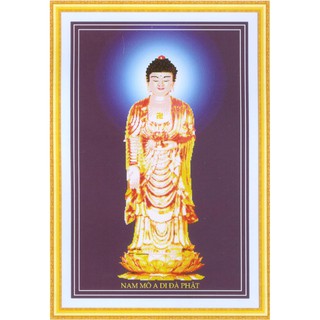 Tranh Thêu Chữ Thập 3D A Di Đà Phật 222182 (KHÁCH TỰ THÊU) KT:62X92CM